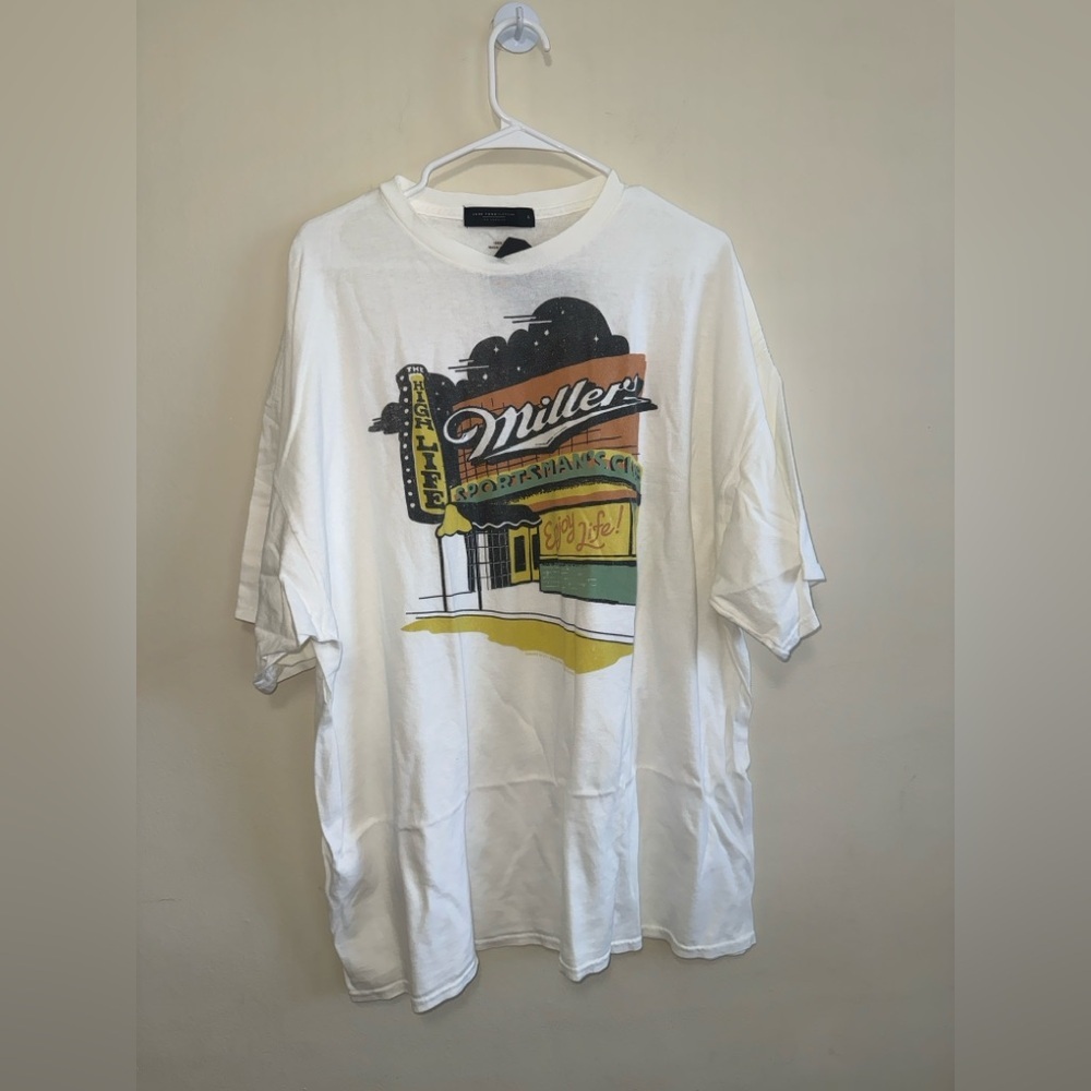 Junk Food Clothing Closet Miller High Life Sportsman's Club Tee Size M NWT $45 - Picture 5 of 9